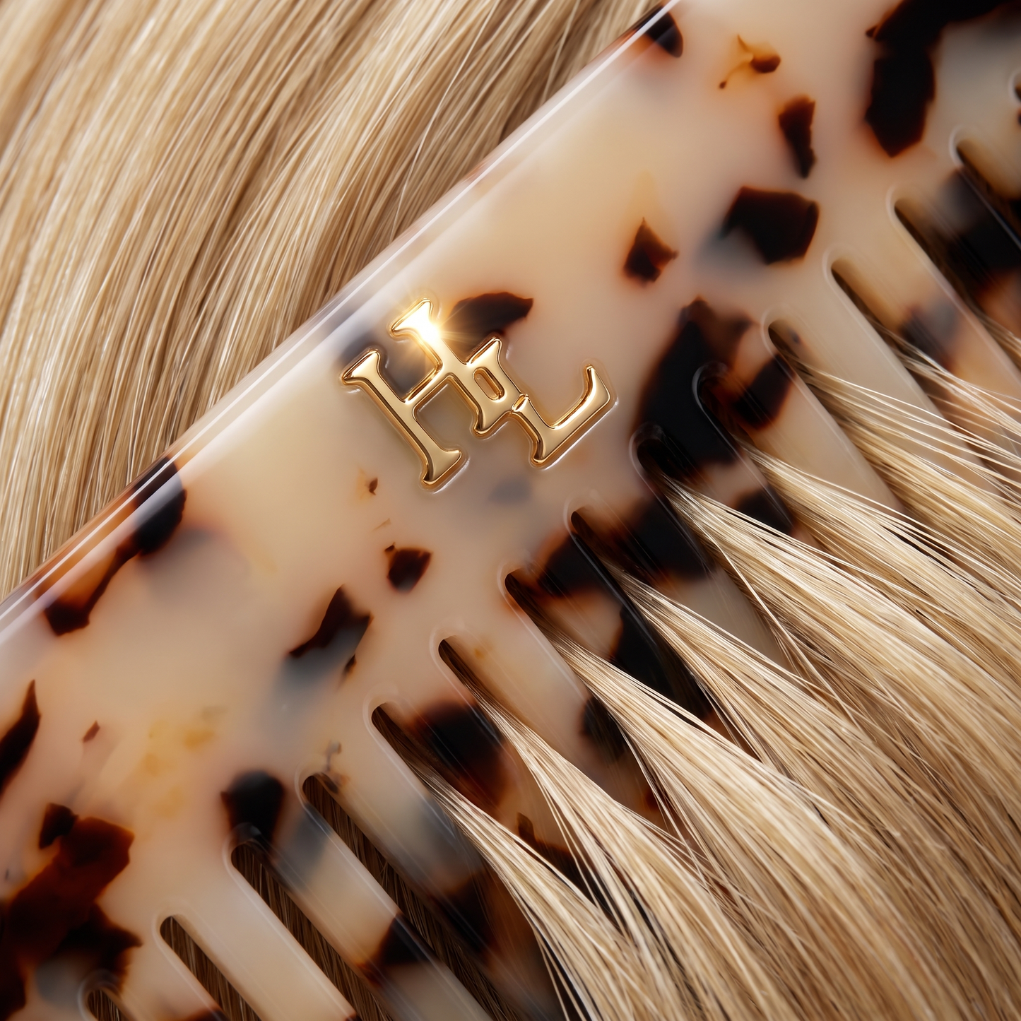 Acetate Detangling Comb - Tortoise Shell