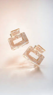 Ecofriendly Acetate 2 Pack Mini Square Claws - Golden Hour
