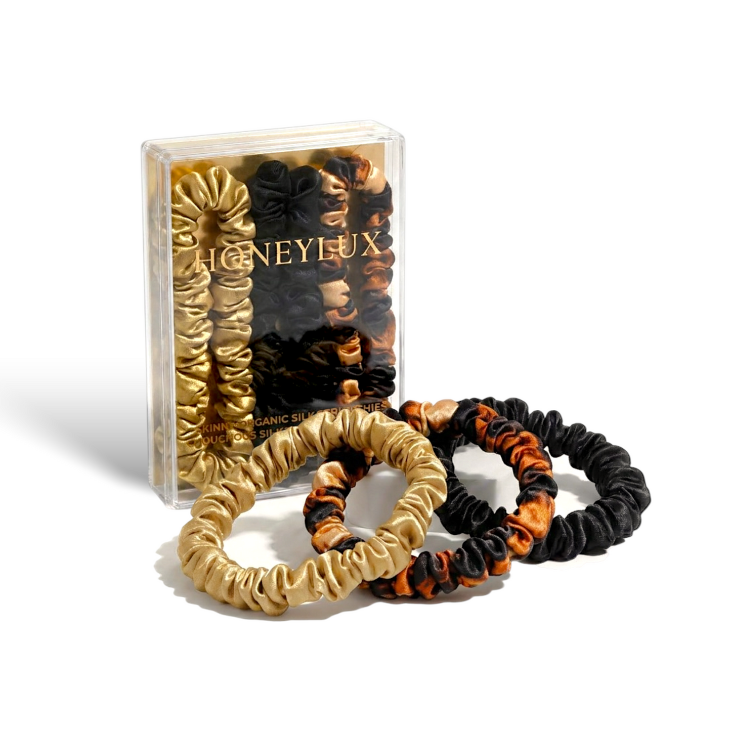 Skinny Silk Scrunchie Set - Leo