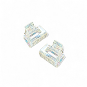 Ecofriendly Acetate 2 Pack Mini Square Claws - Pearl