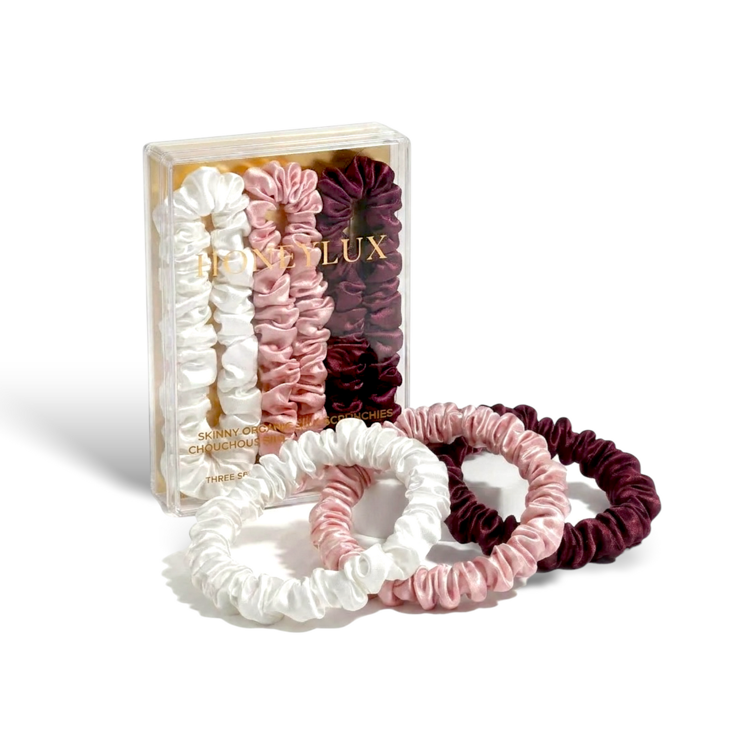 Skinny Silk Scrunchie Set - Shortcake