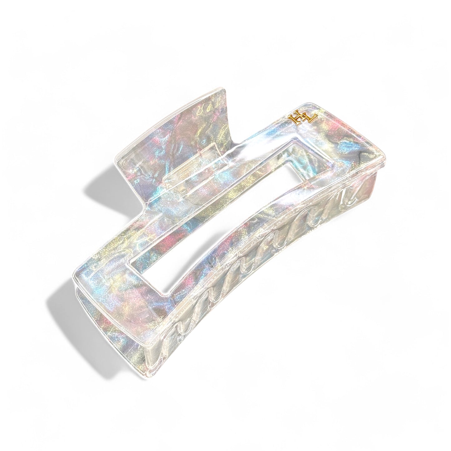Ecofriendly Acetate Large Claw - Pearl