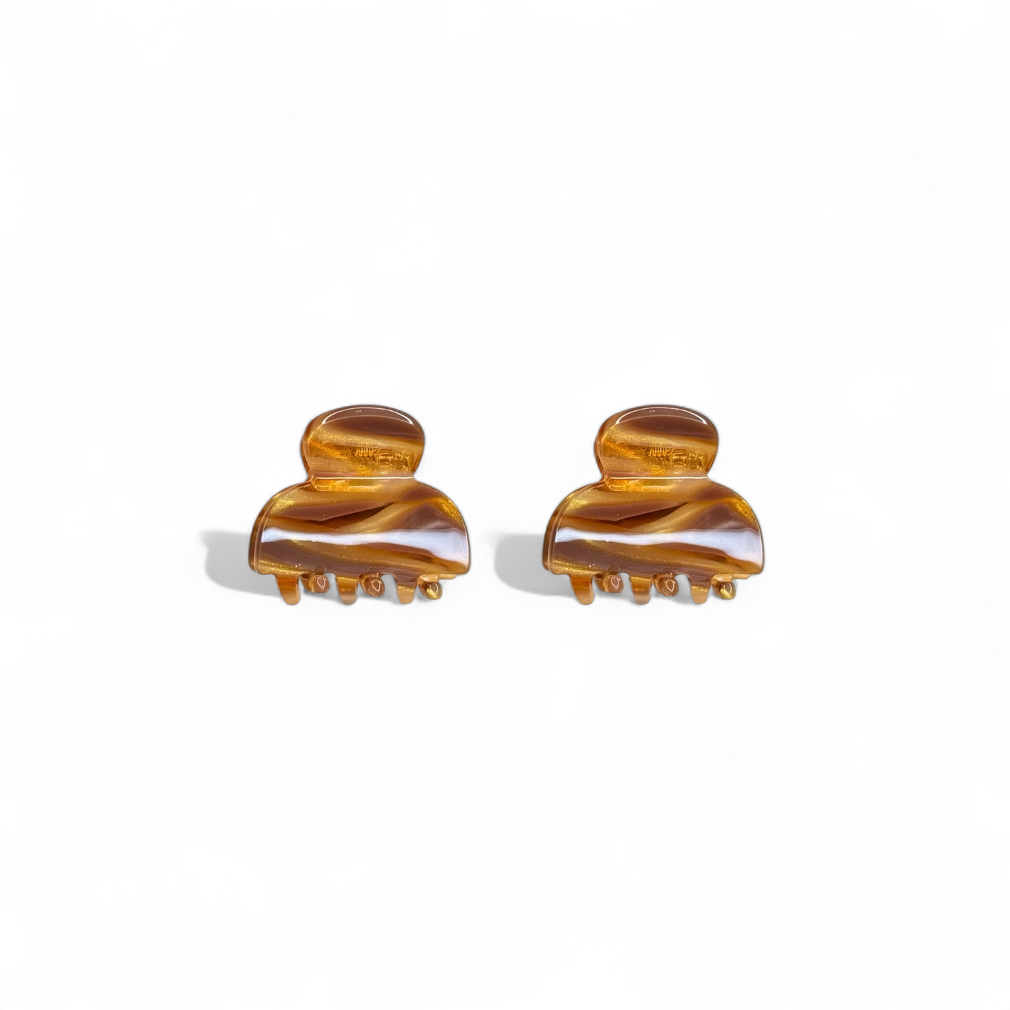 Ecofriendly Acetate 2 Pack Mini Claws - Honey