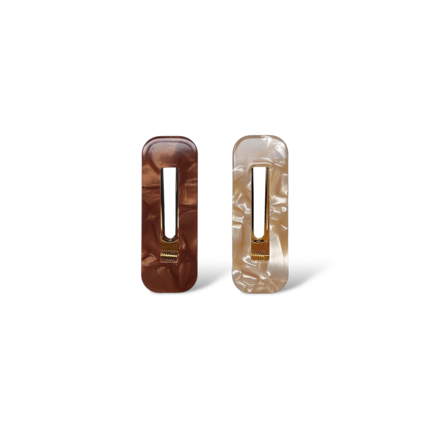 Duo Barrette Set - Mocha