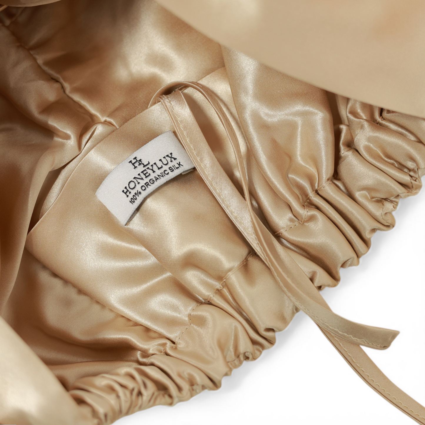 Organic Silk Hair Bonnet - Champagne