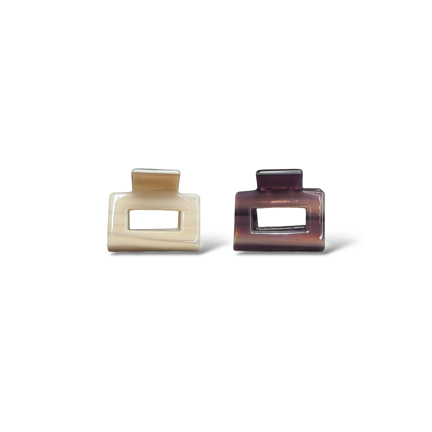 Ecofriendly Acetate Mini Square Claws - Mulberry Set