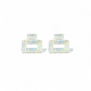 Ecofriendly Acetate 2 Pack Mini Square Claws - Pearl