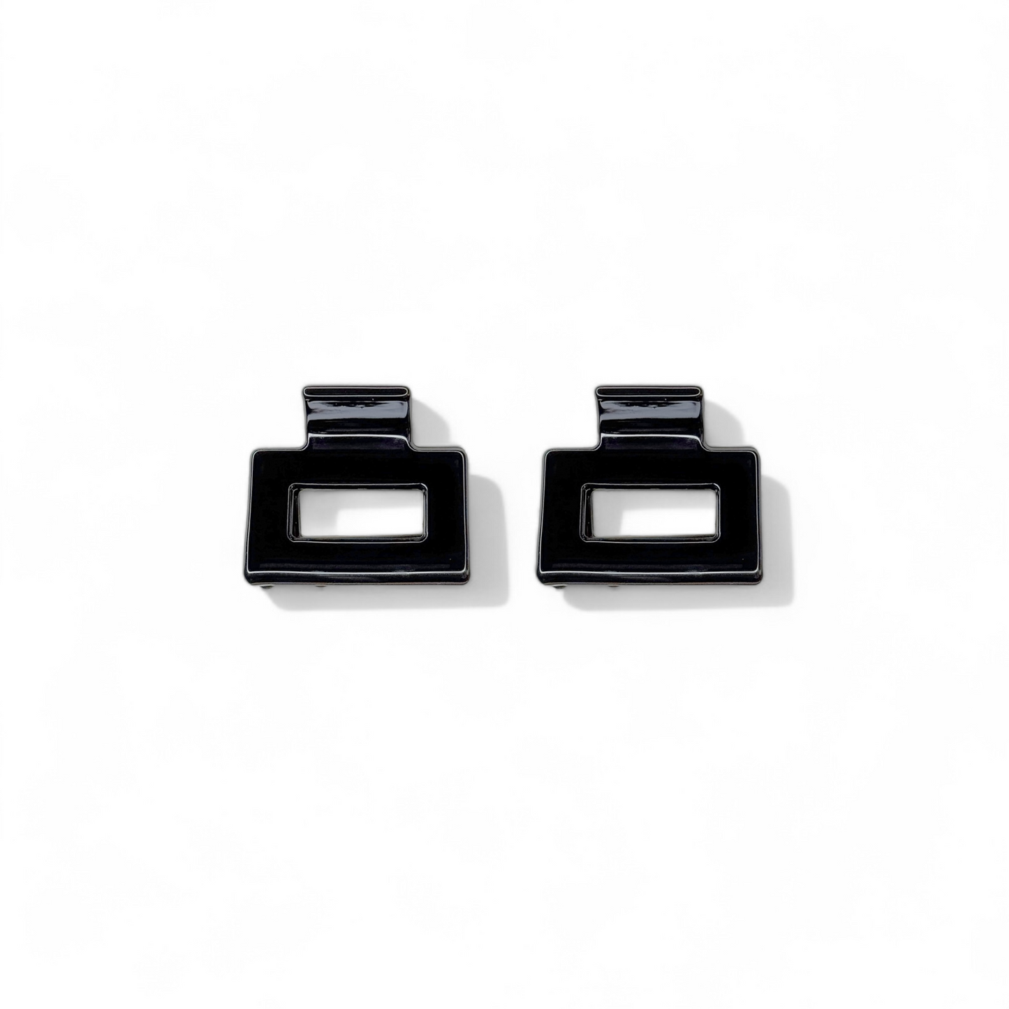 Ecofriendly Acetate 2 Pack Mini Square Claws - Black