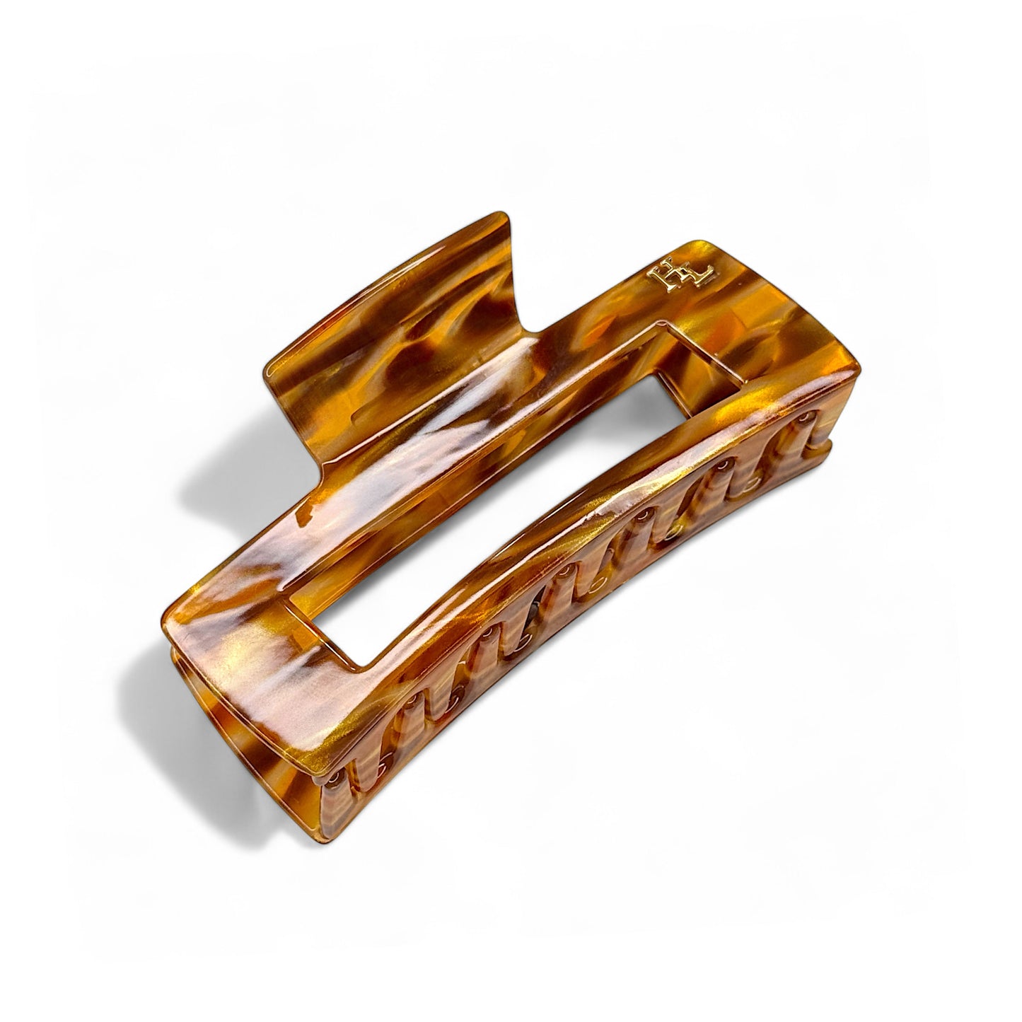 Ecofriendly Acetate Large Claw - Honey