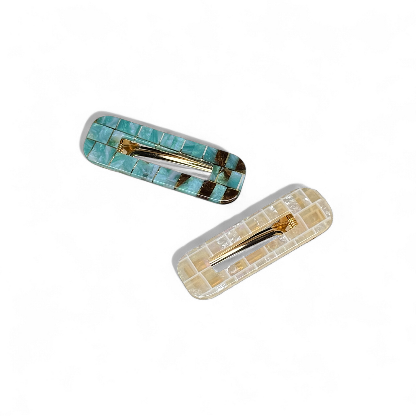 Duo Barrette Set - Seaglass