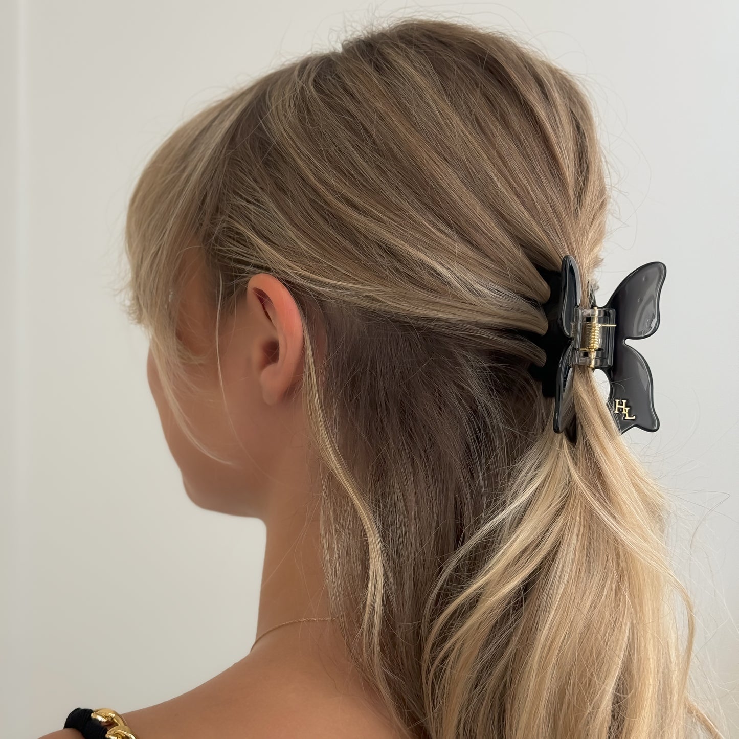 Acetate Bow Claw - Black