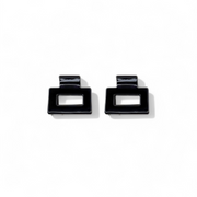 Ecofriendly Acetate 2 Pack Mini Square Claws - Black