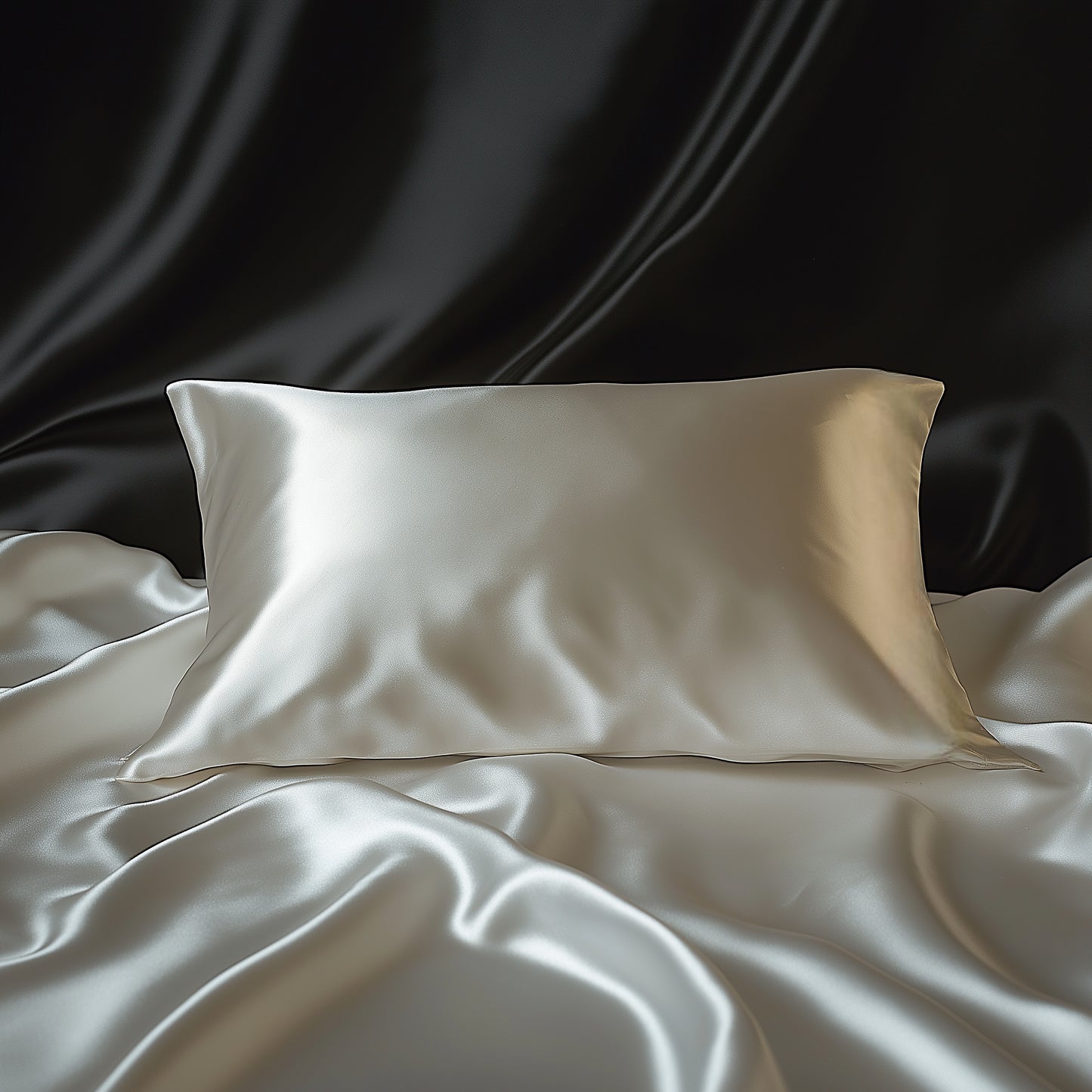 King Organic Silk Pillowcase - White