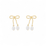 Bow Pearl Earrings