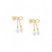 Bow Pearl Earrings