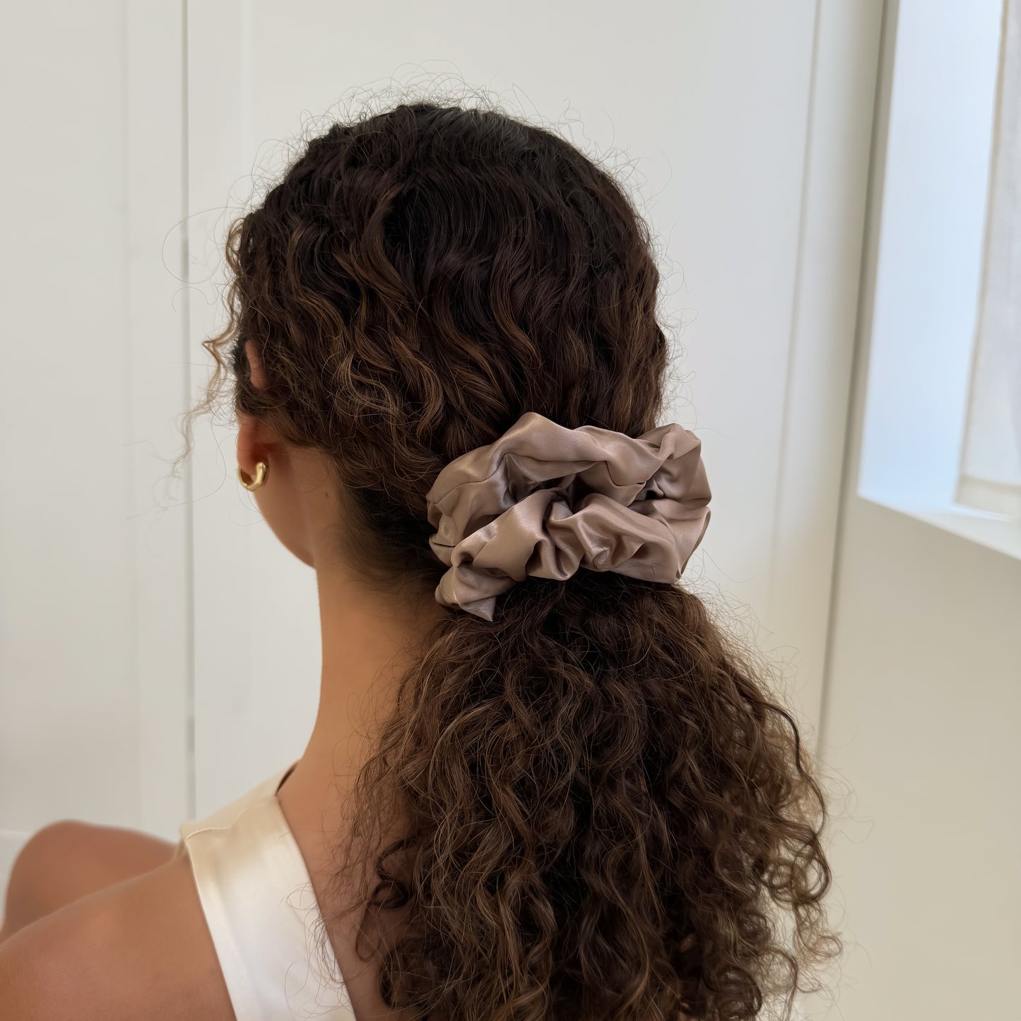 Organic XL Silk Scrunchie - Sunday