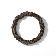 Skinny Silk Scrunchies - Chocolate