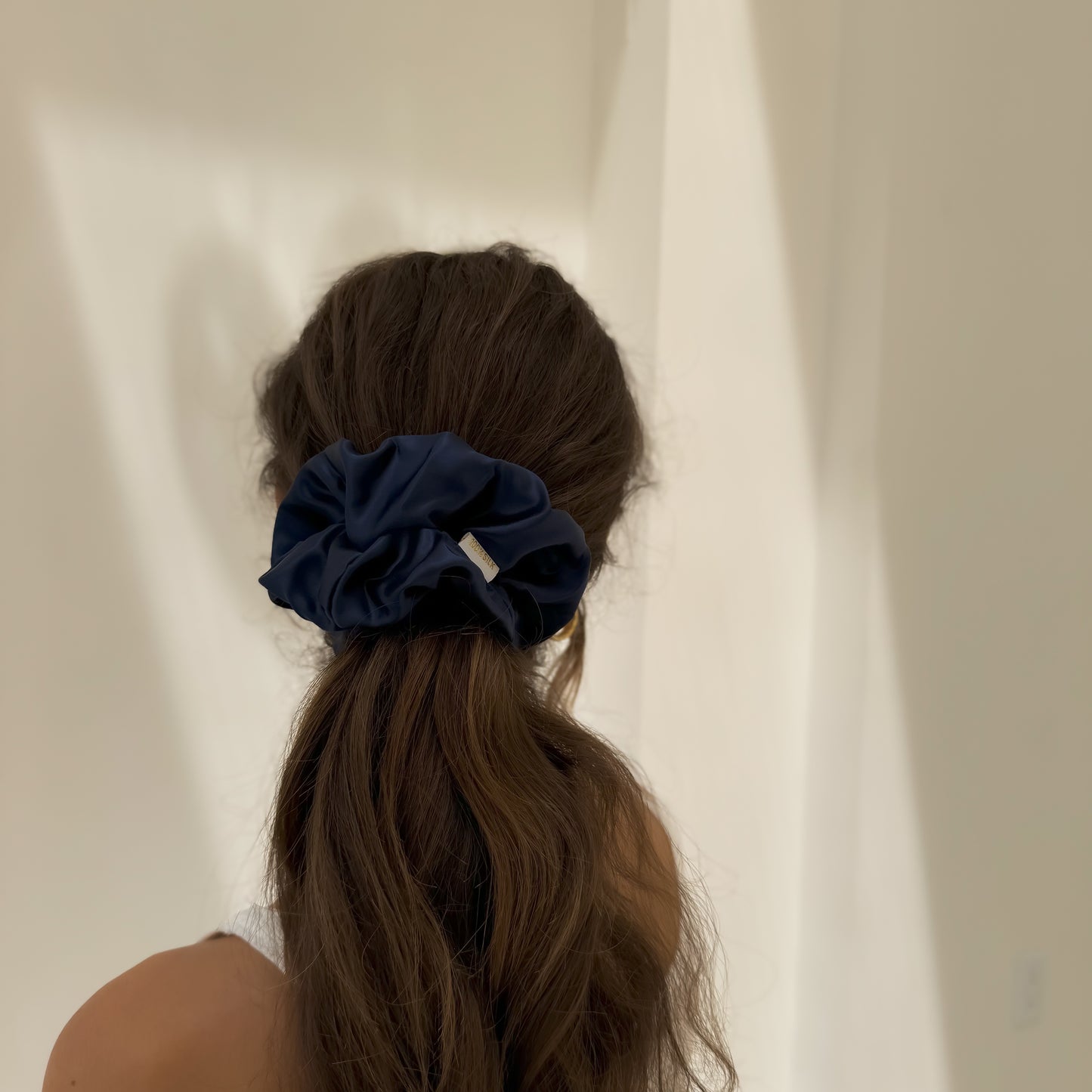 Organic XL Silk Scrunchie - Luna