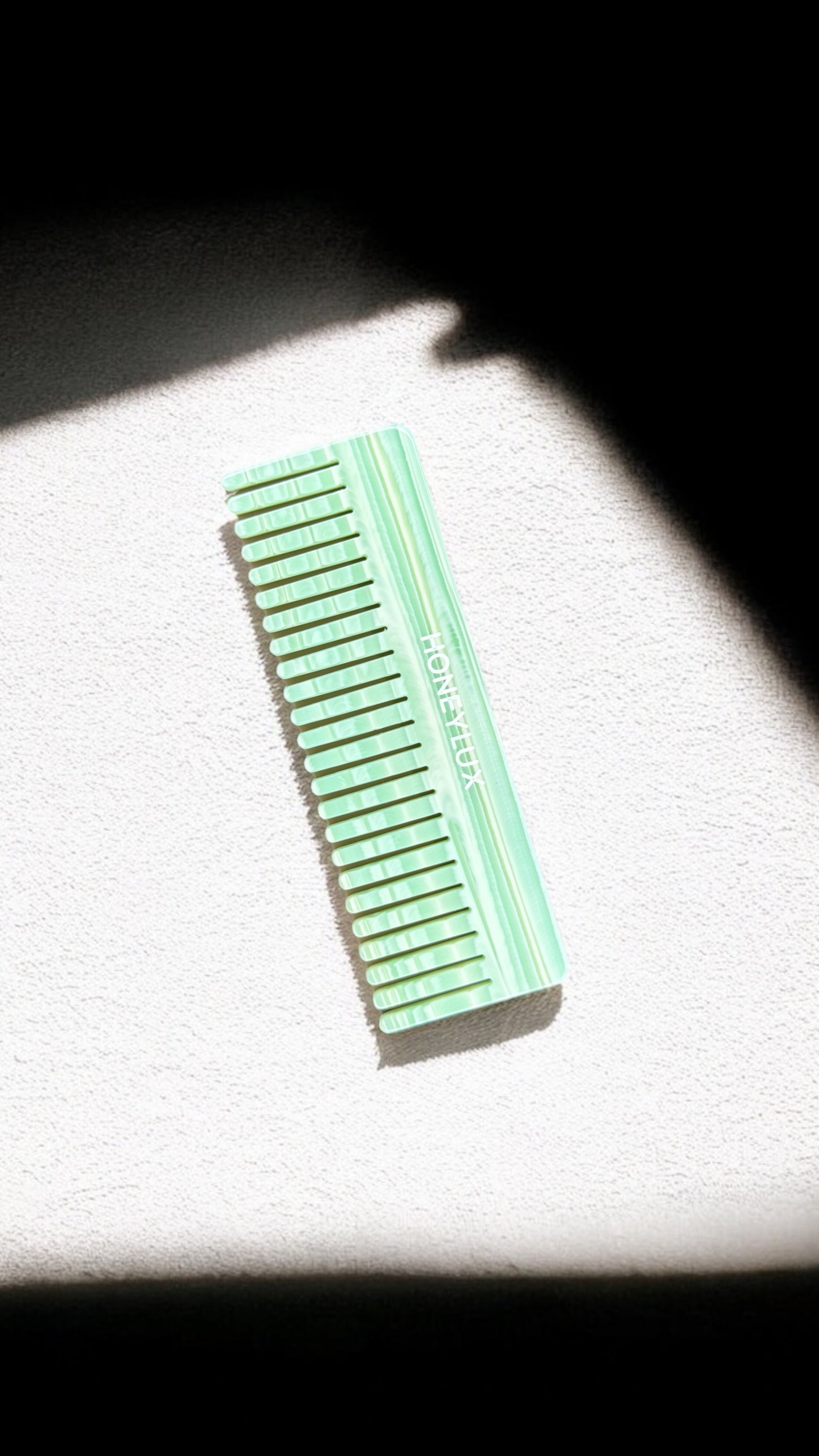 Acetate Detangling Comb - Pistachio