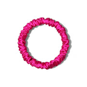 Skinny Silk Scrunchies - Fuchsia