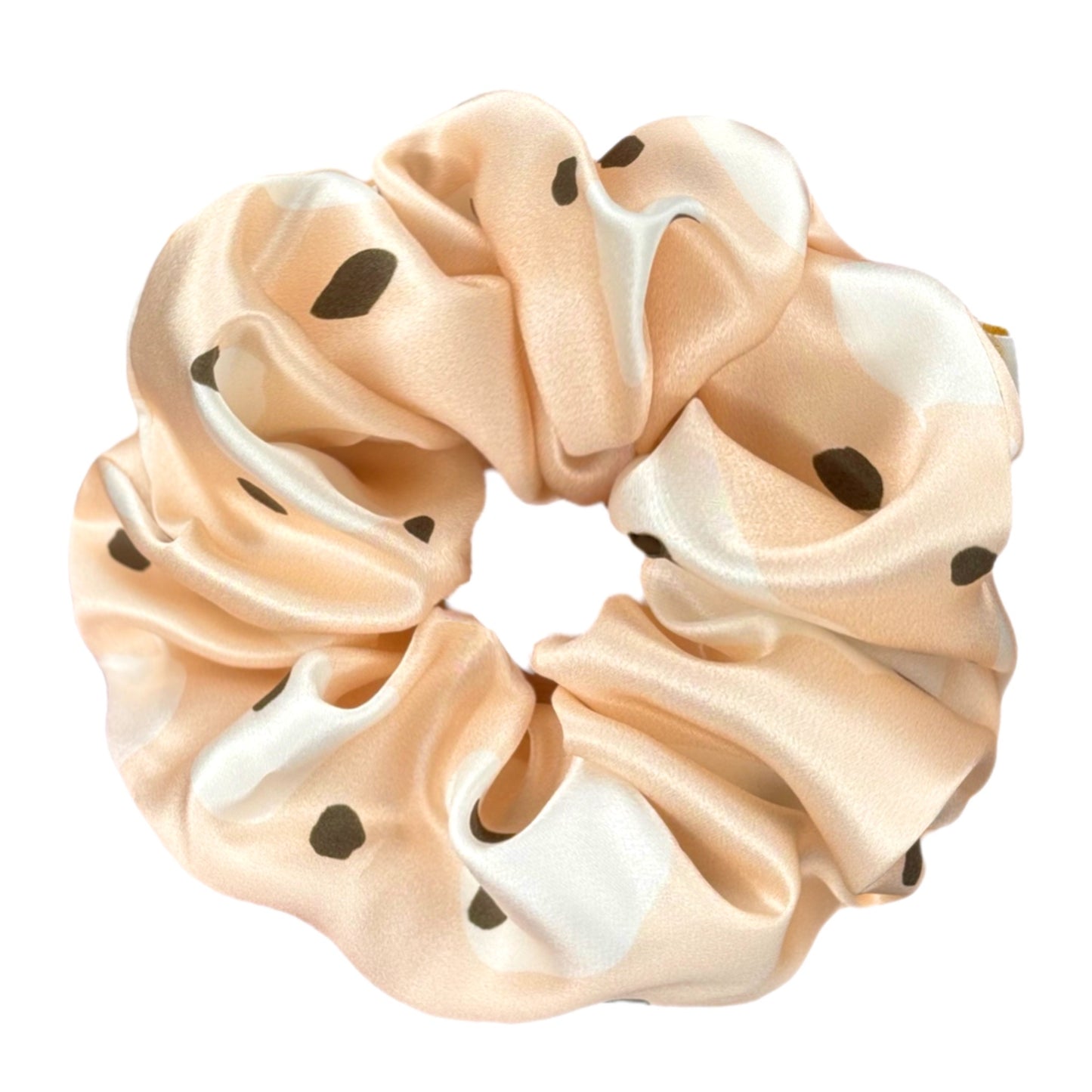 Organic XL Silk Scrunchie - Polka Dot