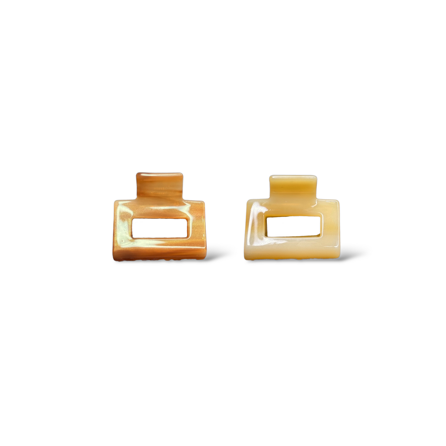 Ecofriendly Acetate Mini Square Claws - Blonde Set