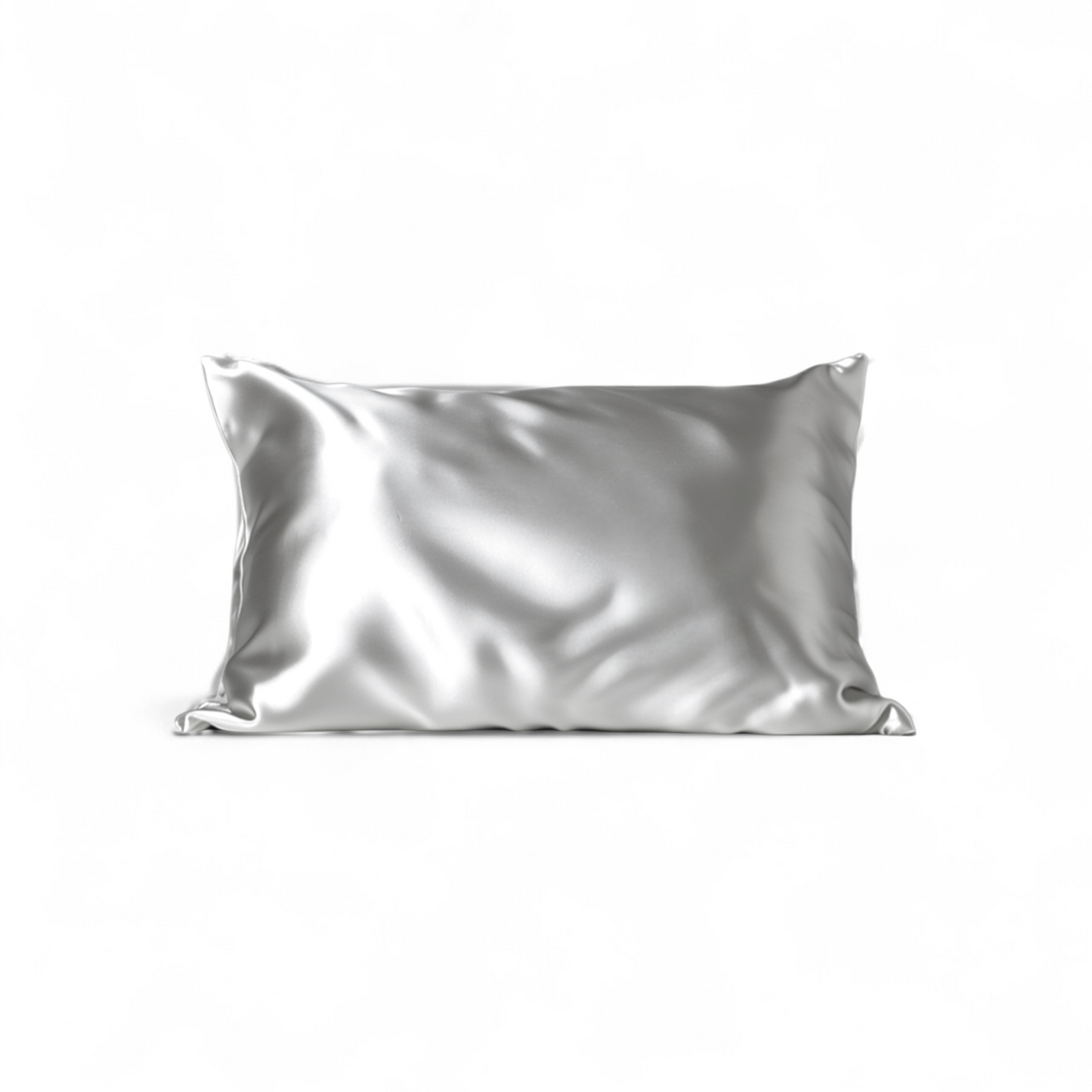 Queen Organic Silk Pillowcase - Light Grey