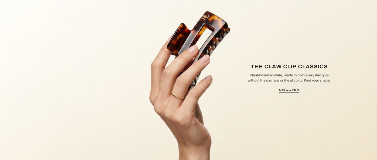 The Claw Clip Classics, neutral plant-based acetate claw clips