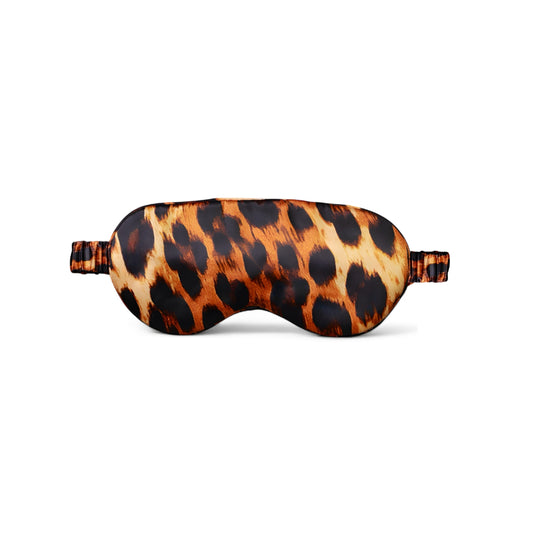 Premium Organic Silk Sleep Mask - Leopard