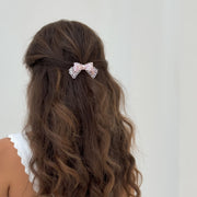 Acetate Bow Barrette - Sweetheart