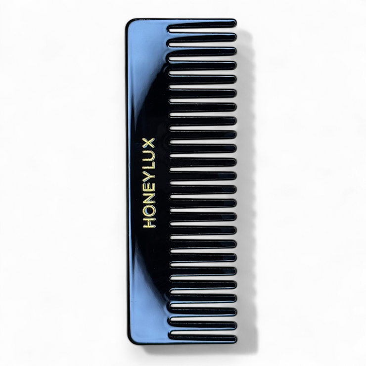 Acetate Detangling Comb - Black