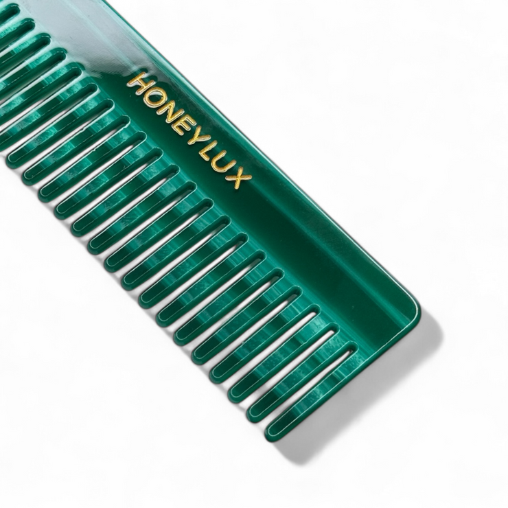 Acetate Detangling Comb - Emerald