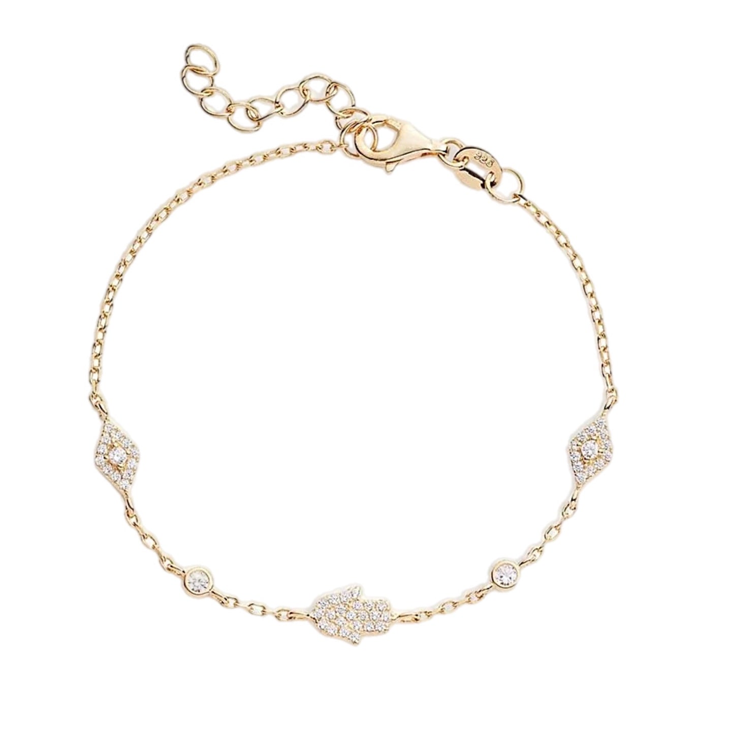 Hamsa Dainty Bracelet