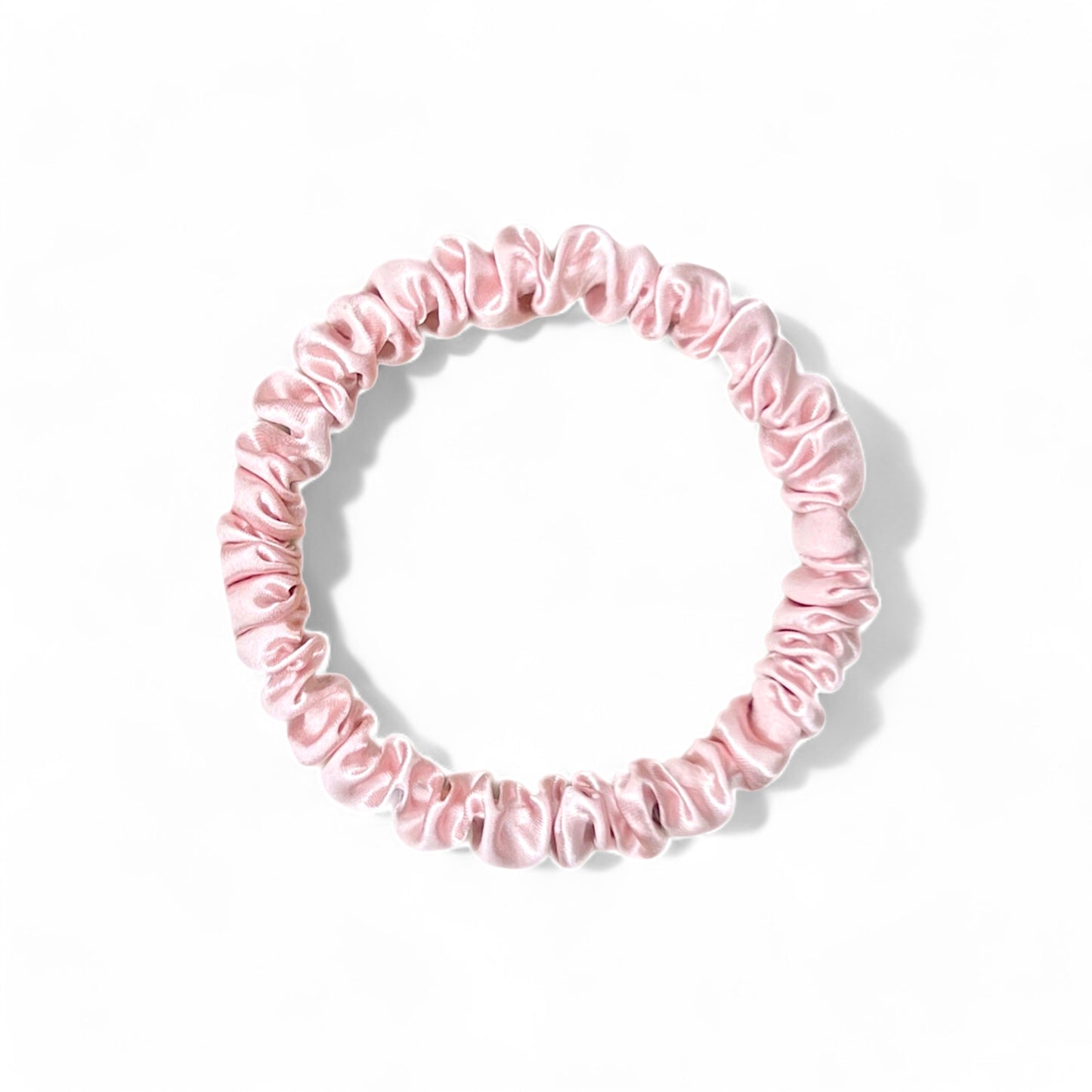 Skinny Silk Scrunchies - Pink