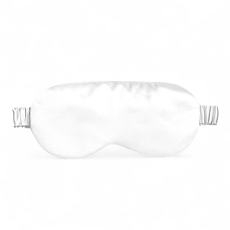 Premium Organic Silk Sleep Mask - White