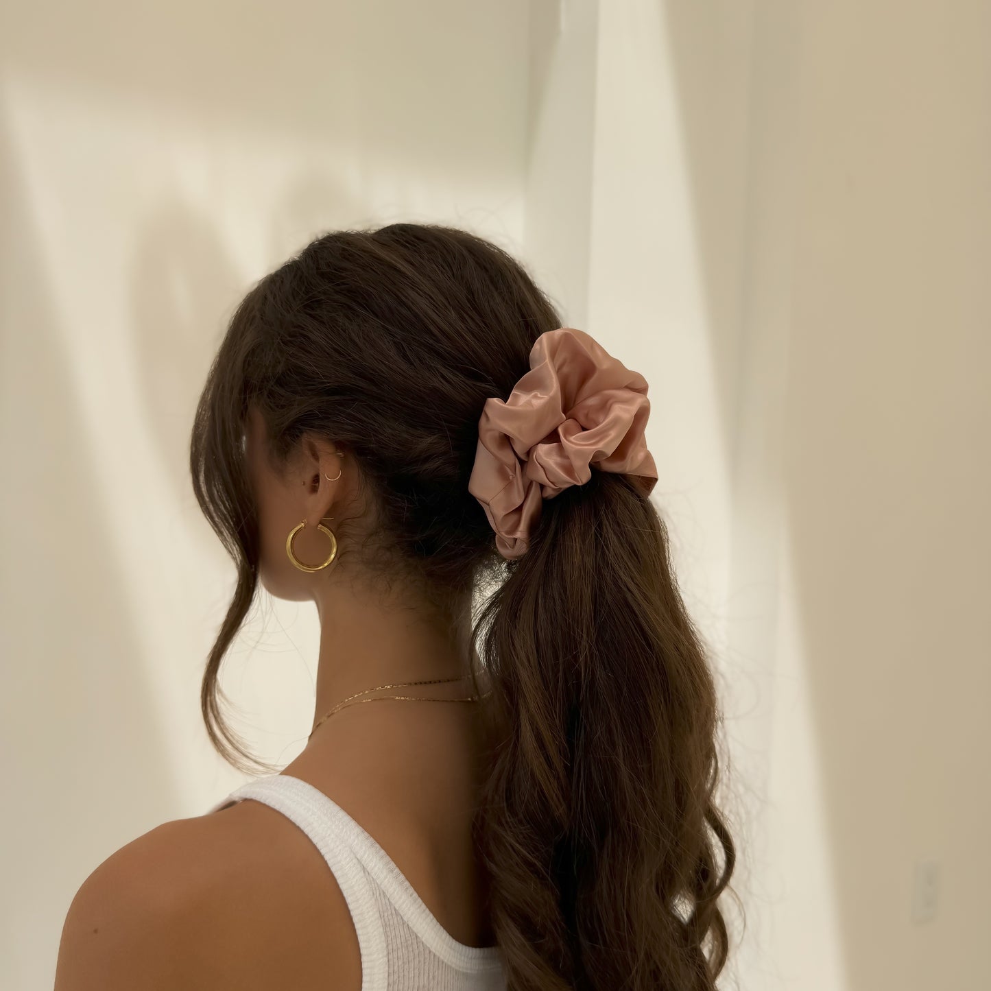 Organic XL Silk Scrunchie - St. Tropez