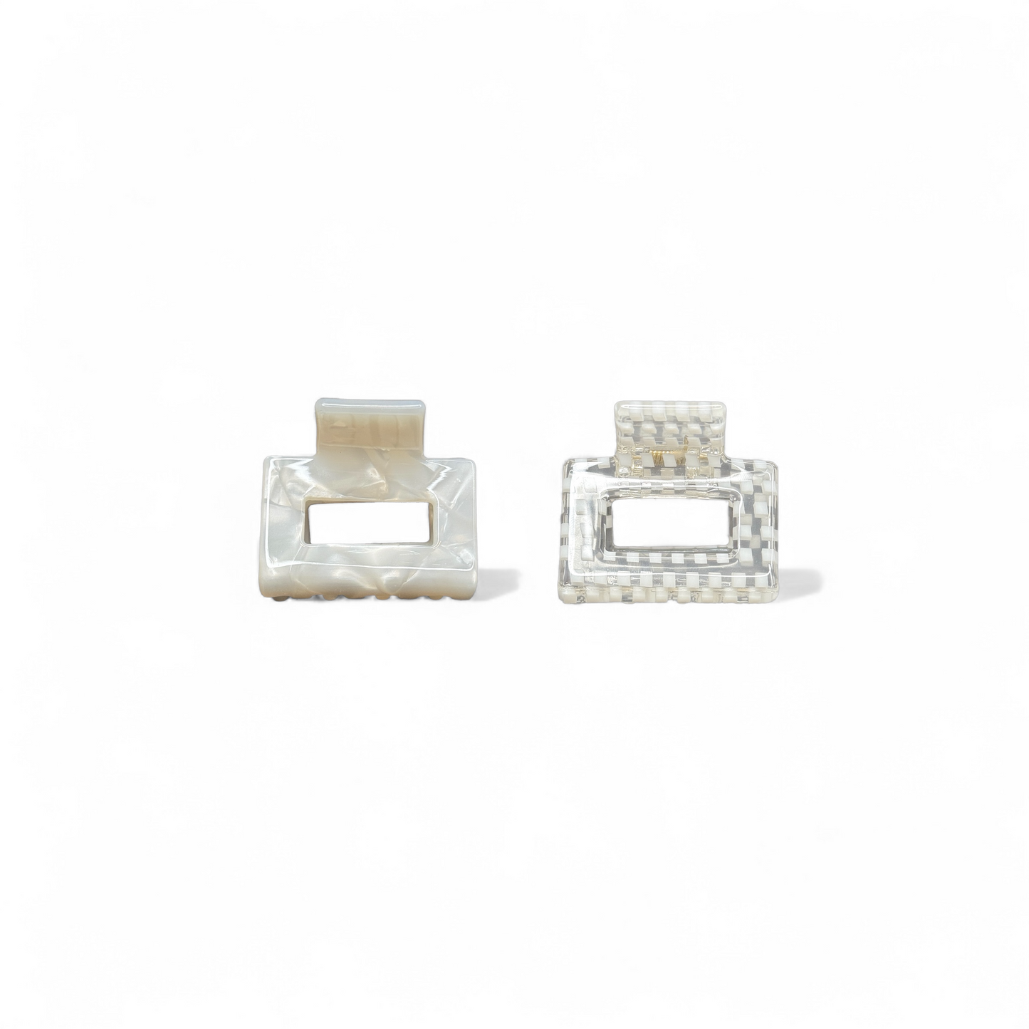 Ecofriendly Acetate Mini Square Claws - Linen Set