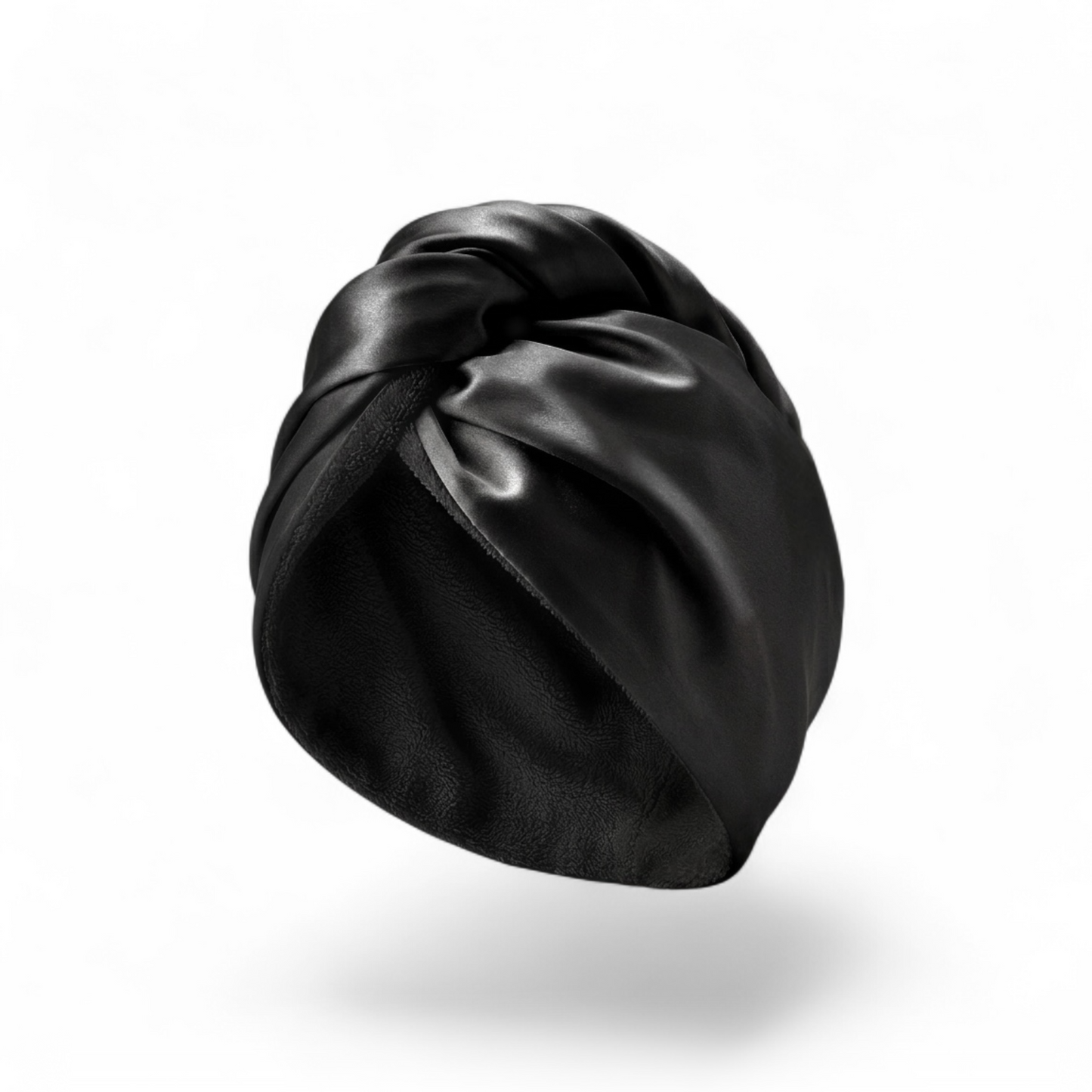 Reversilble Silk & Bamboo Towel Wrap - Black