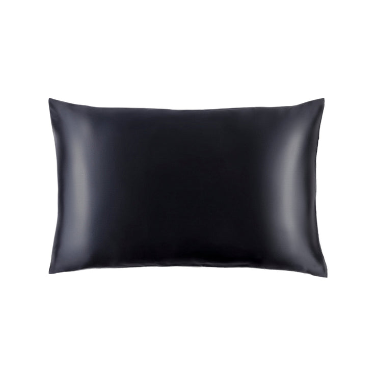Queen Organic Silk Pillowcase - Black