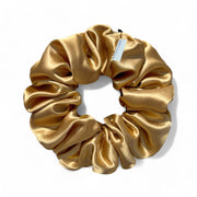 Organic Premium Silk Scrunchie - Gold