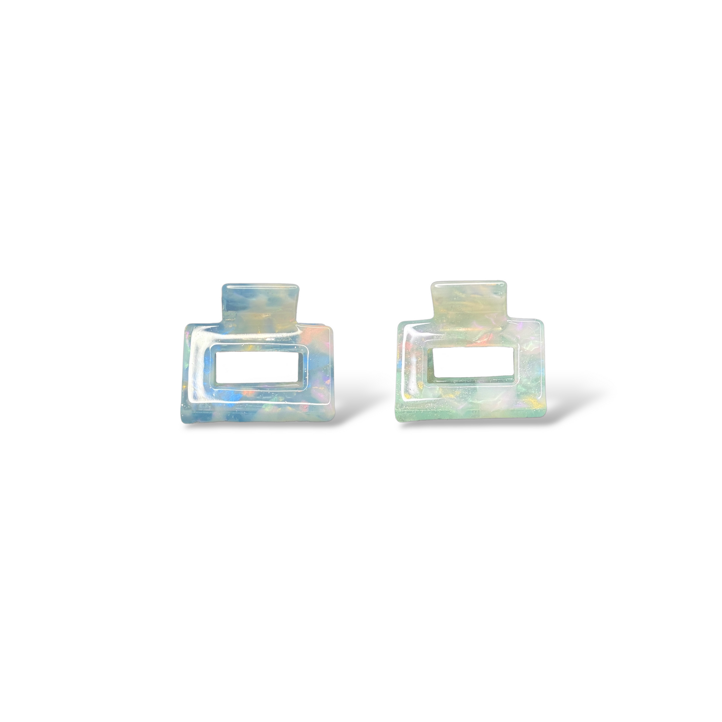 Ecofriendly Acetate Mini Square Claws - Mist Set