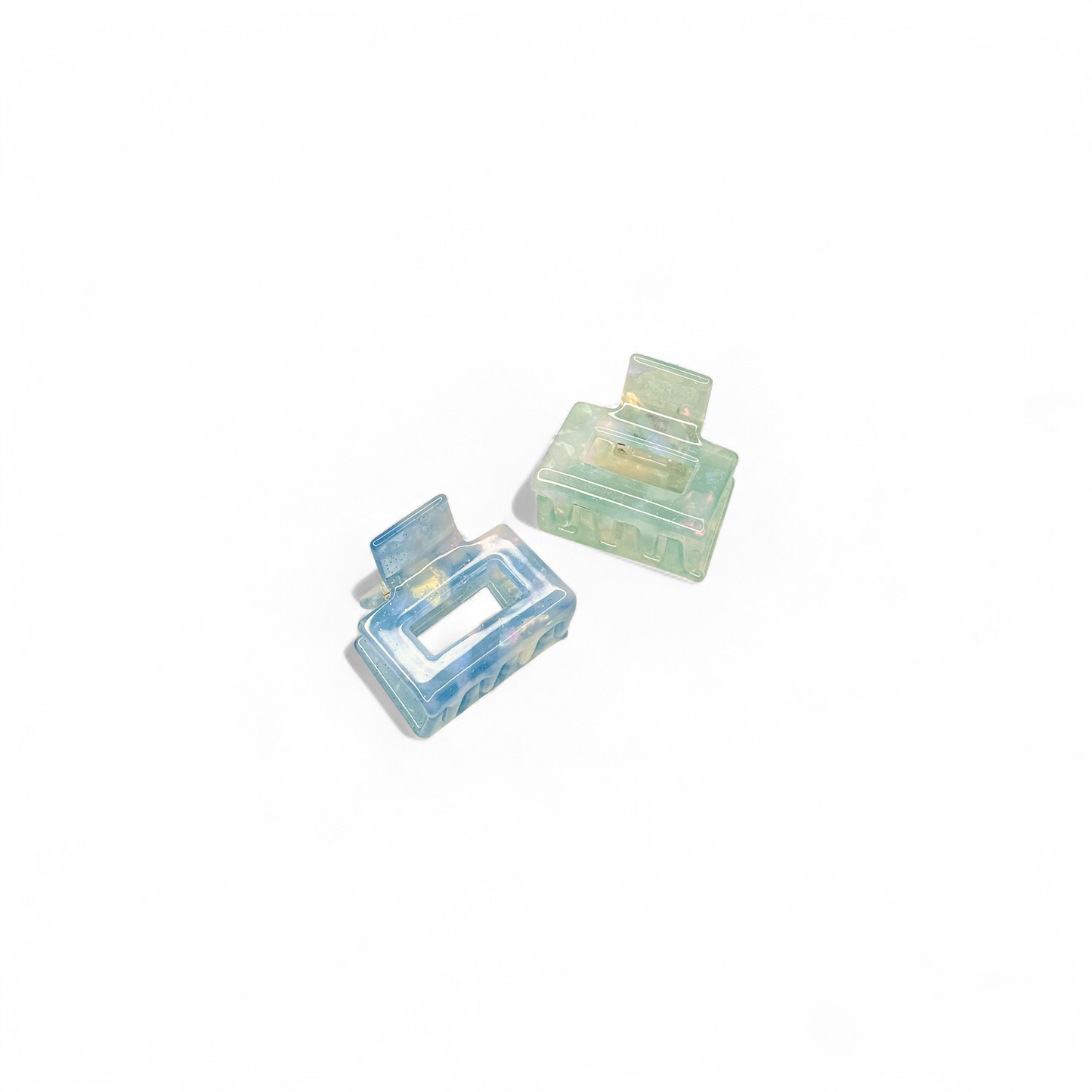 Ecofriendly Acetate Mini Square Claws - Mist Set