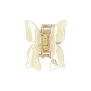 Acetate Bow Claw - Cream