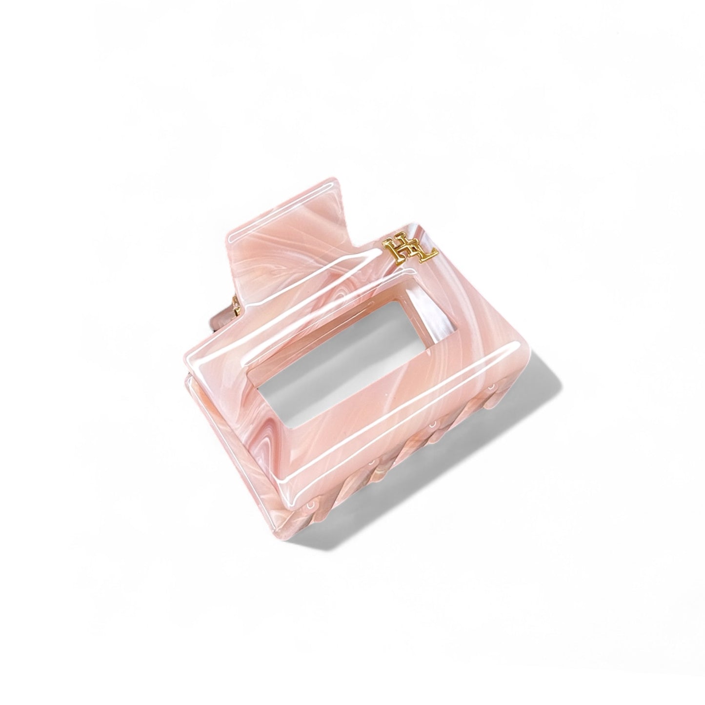 Ecofriendly Acetate Midi Clip - Pink Marble