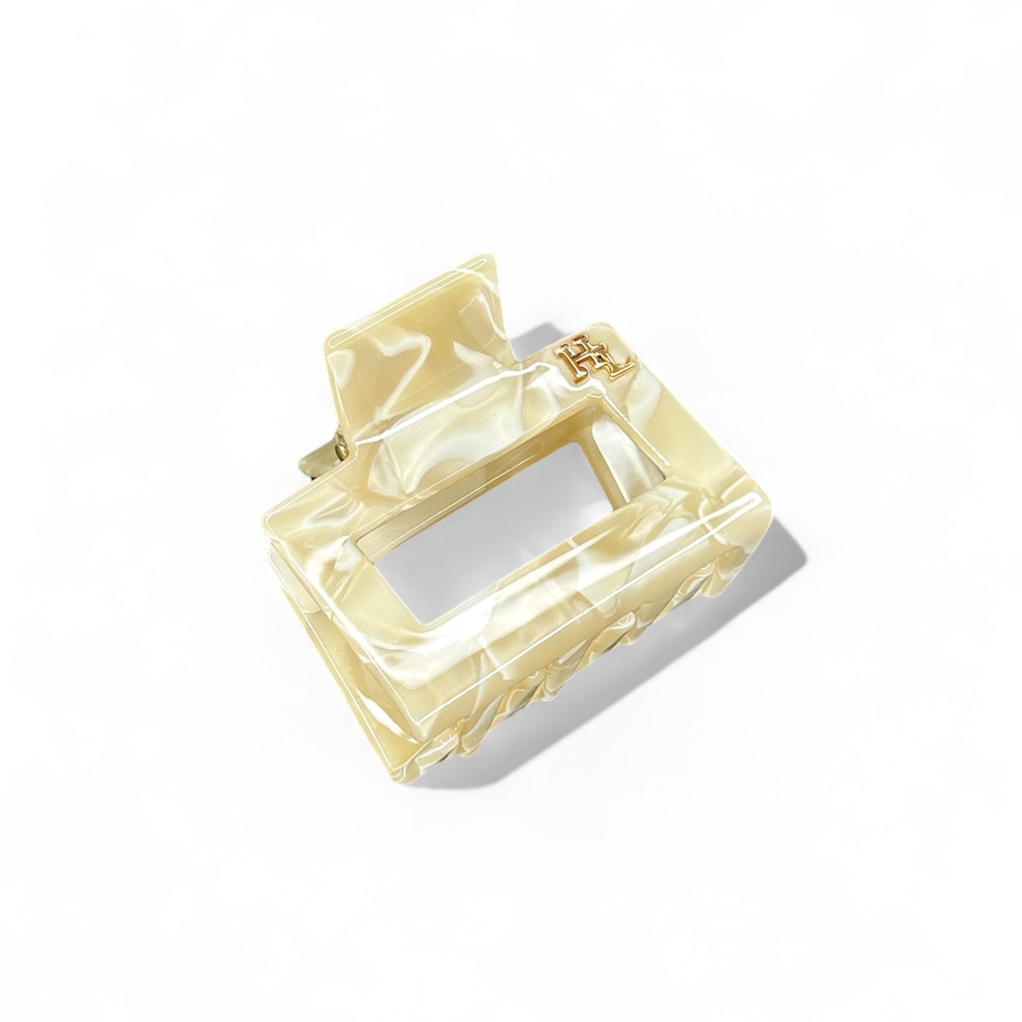 Ecofriendly Acetate Midi Clip - Vanilla Swirl