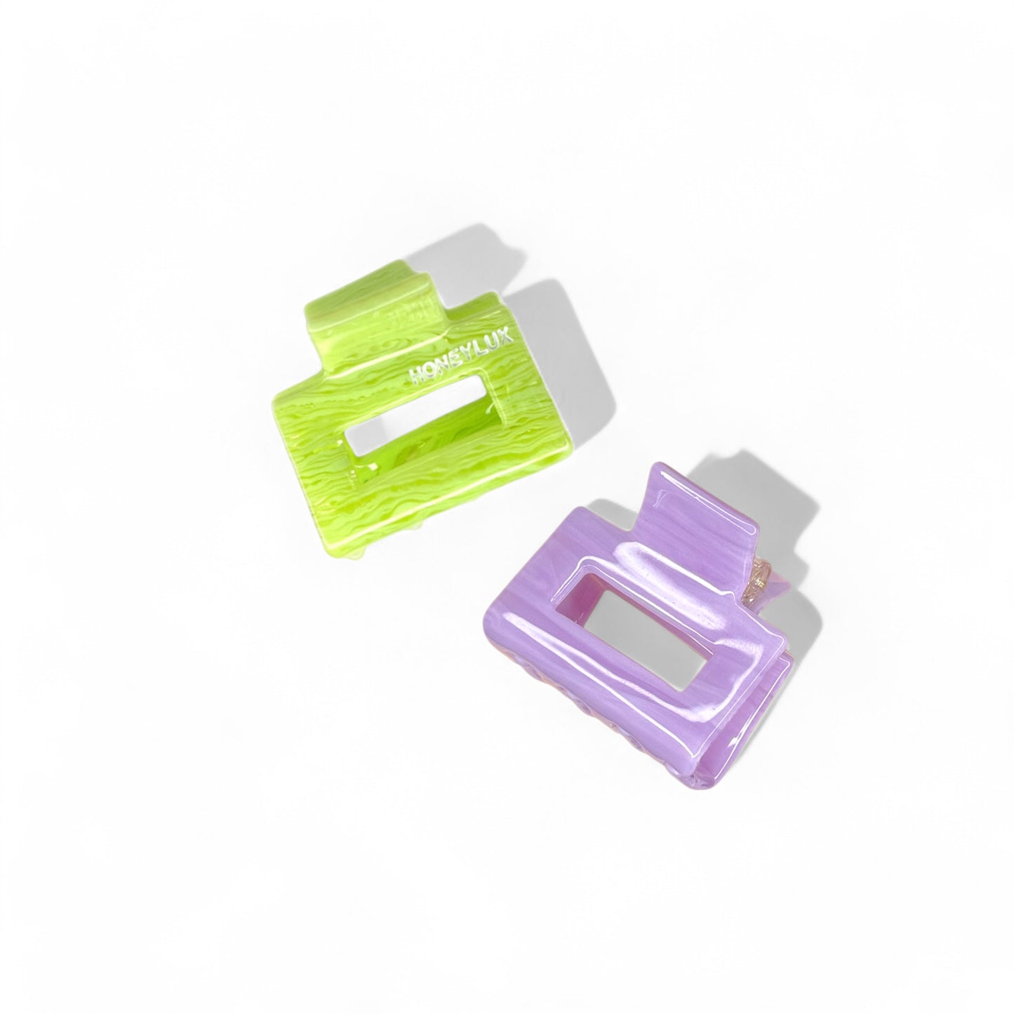 Ecofriendly Acetate 2 Pack Mini Square Claws - Spring Set