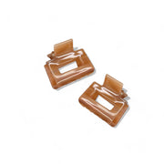 Ecofriendly Acetate 2 Pack Mini Square Claws - Neutral