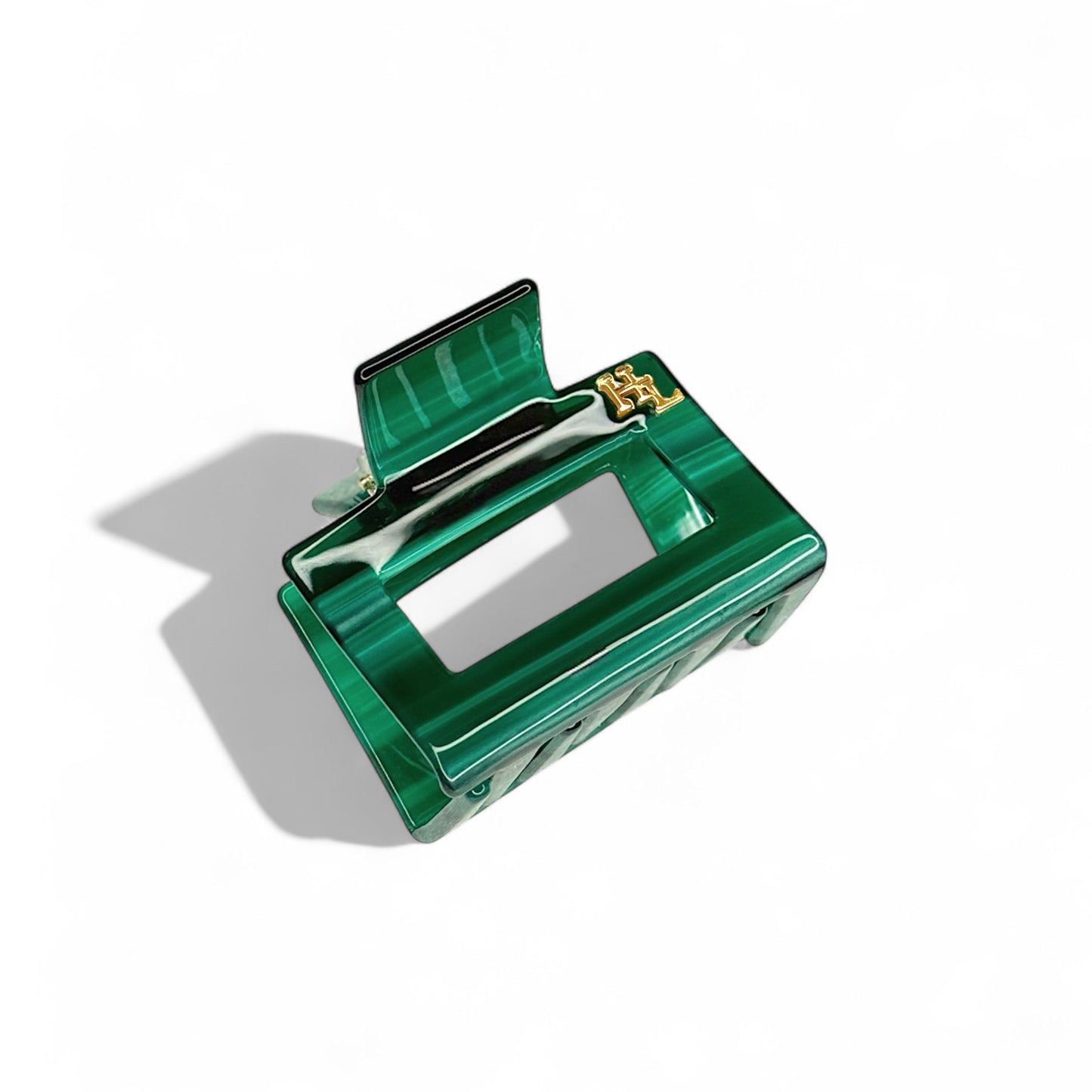 Ecofriendly Acetate Midi Clip - Emerald
