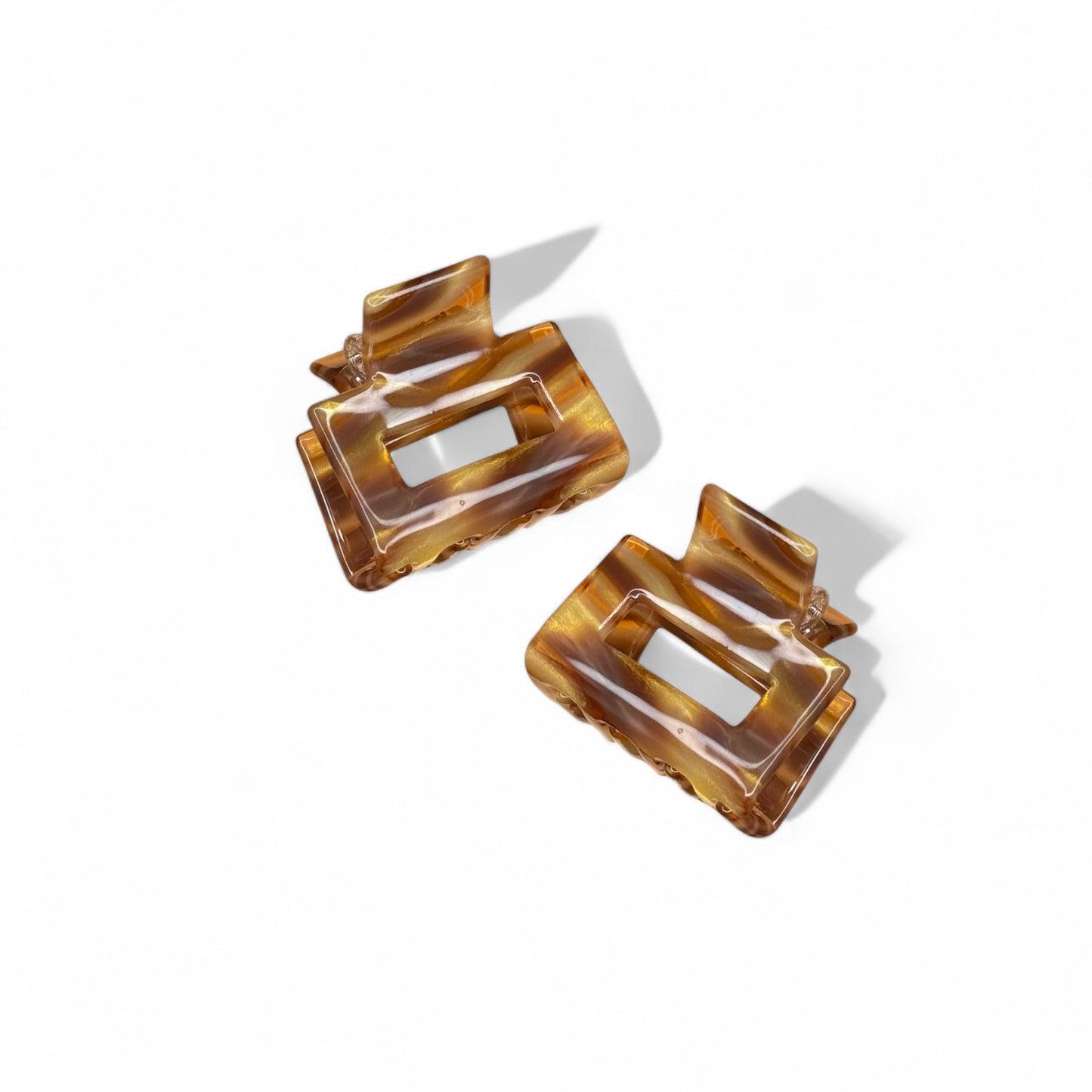 Ecofriendly Acetate 2 Pack Mini Square Claws - Golden Era