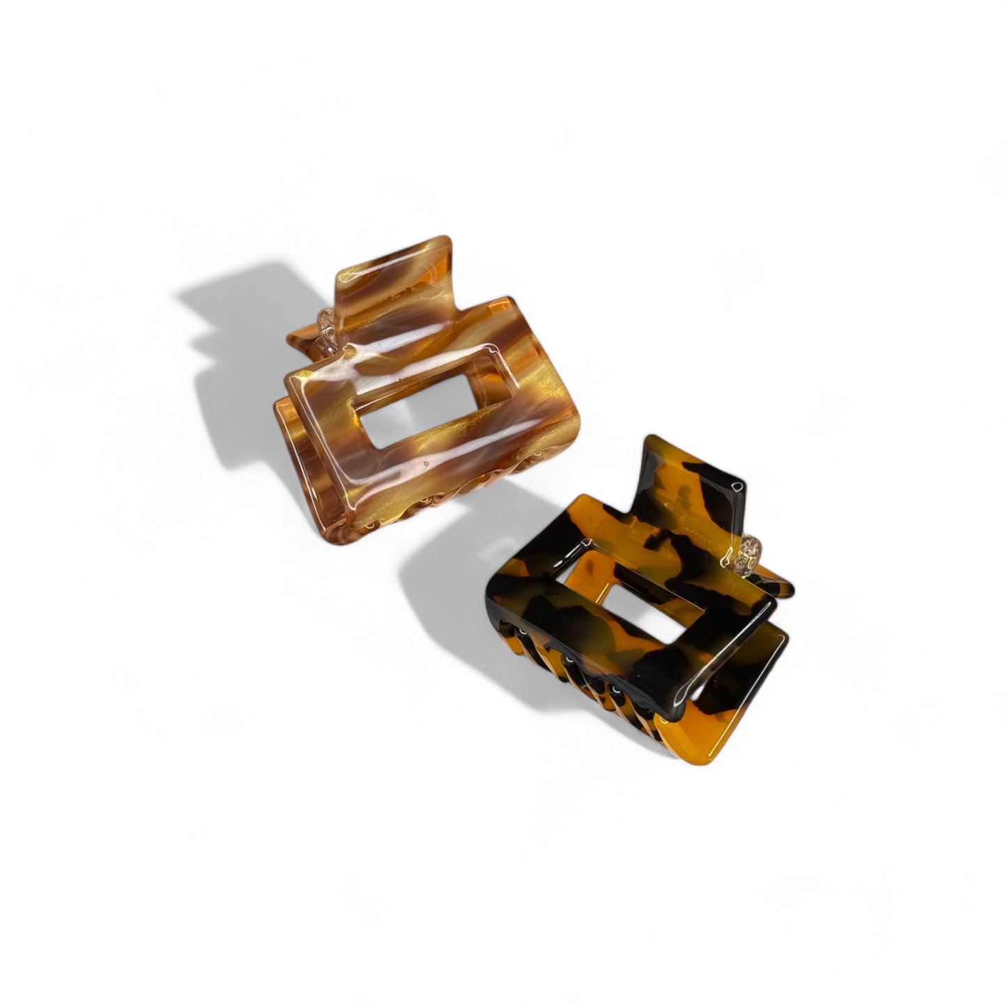 Ecofriendly Acetate 2 Pack Mini Square Claws - Golden Era